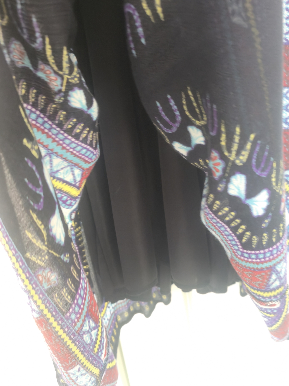 Lapogee 3XL Boho Babydoll Shirt Sleeve Dress Dashiki Tribal Rodeo Travel Gypsy - Picture 7 of 13